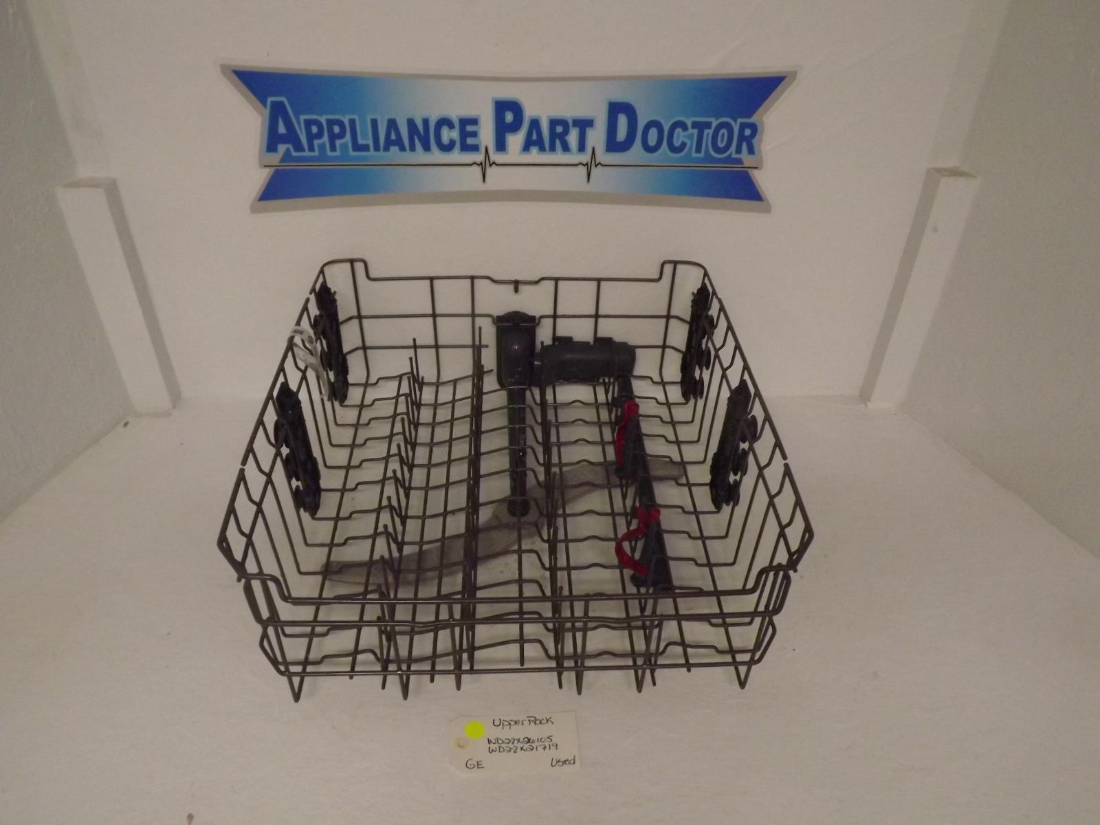 GE Dishwasher WD28X26105 WD28X21719 Upper Rack Used GE Dishwasher WD28X26105 WD28X21719 Upper Rack Used